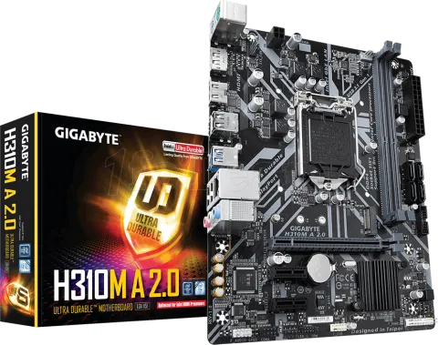 Photo de Carte Mère Gigabyte H310M A R2.0 (Intel LGA 1151 v2) Micro ATX