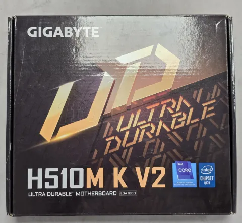 Photo de Carte Mère Gigabyte H510M-K V2 (Intel LGA 1200) Micro ATX - S/N 240450031710 - ID 222703