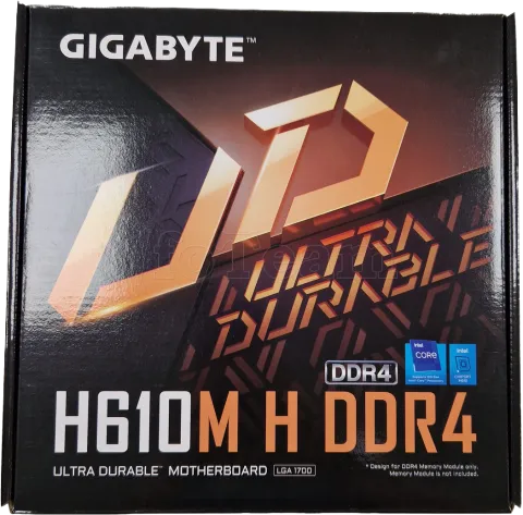 Photo de Carte Mère Gigabyte H610M H DDR4 (Intel LGA 1700) Micro ATX - SN225200028790 - ID 192345