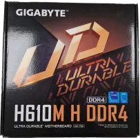 Photo de Carte Mère Gigabyte H610M H DDR4 (Intel LGA 1700) Micro ATX - SN225200028790 - ID 192345