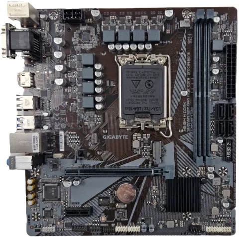 Photo de Carte Mère Gigabyte H610M H DDR4 (Intel LGA 1700) Micro ATX - SN225200028790 - ID 192345