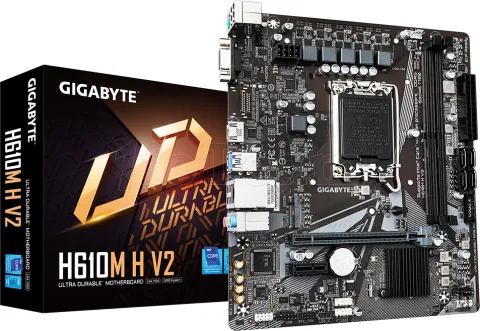 Photo de Carte Mère Gigabyte H610M H V2 DDR5 (Intel LGA 1700) Micro ATX