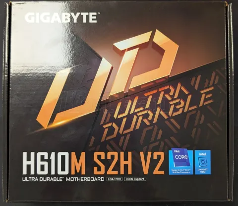 Photo de Carte Mère Gigabyte H610M S2H V2 DDR5 (Intel LGA 1700) Micro ATX - S/N SN25343A003807 - ID 222716