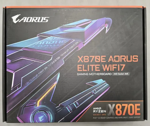 Photo de Carte Mère Gigabyte X870E Aorus Elite WiFi7 (AMD AM5) - S/N 252550061774 - ID 222759