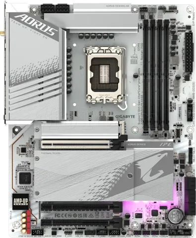 Photo de Carte Mère Gigabyte Z790 Aorus Elite AX Ice DDR5 (Intel LGA 1700)