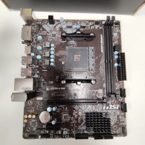 Photo de Carte Mère MSI A320M-A Pro (AM4) Micro-ATX ID 179308 S/N 601-7C51-030B2102014052