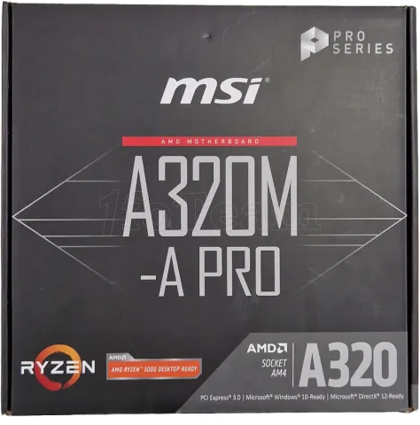 Photo de Carte Mère MSI A320M-A Pro (AM4) Micro-ATX - SN 601-7C51-030B2304017333 - ID 194642