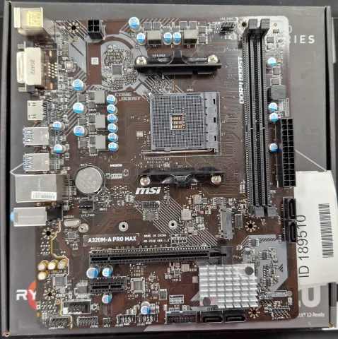 Photo de Carte Mère MSI A320M-A Pro Max (AM4) Micro-ATX - SN 601-7C52-080B2102008384 - ID 189510