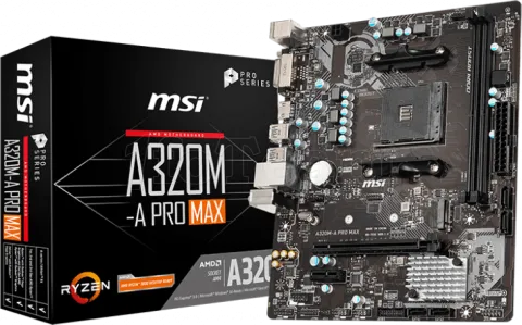 Photo de Carte Mère MSI A320M-A Pro Max (AM4) Micro-ATX