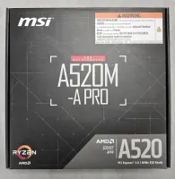 Photo de Carte Mère MSI A520M-A Pro (AM4) Micro ATX - S/N 601-7C96-120B2508090318 - ID 222718