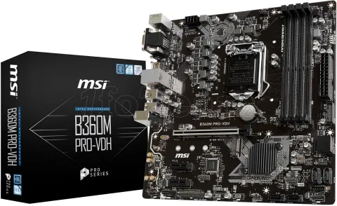 Photo de Carte Mère MSI B360M Pro-VDH (Intel LGA 1151 v2) Micro ATX