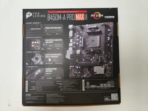 Photo de Carte Mère MSI B450M-A Pro Max II (AM4) Micro ATX - SN 601-7C52-130B2308039300 - ID 201198