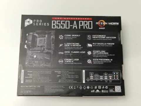 Photo de Carte Mère MSI B550-A Pro (AM4) - SN 601-7C56-190B2309003459 - ID 199128