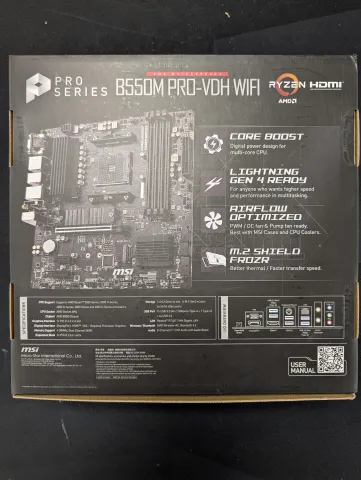 Photo de Carte Mère MSI B550M Pro-VDH WiFi (AM4) Micro ATX - S/N 601-7C95-310B2504007743 - ID 222618