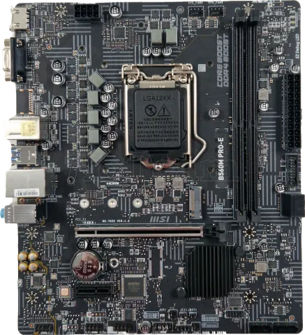 Photo de Carte Mère MSI B560M Pro-E (Intel LGA 1200) Micro ATX - SN 601-7D22-500B2302029045 - ID 197196