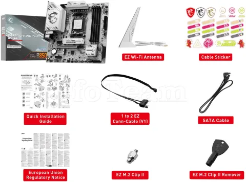 Photo de Carte Mère MSI B850M Gaming Plus WiFi6E (AMD AM5) Micro ATX