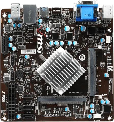 Photo de Carte Mère MSI J1900I avec processeur Intel Celeron J1900 (2.0GHz) - Mini ITX