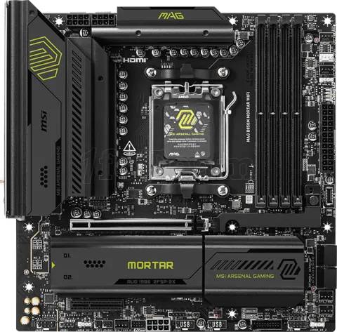 Photo de Carte Mère MSI Mag B850M Mortar WiFi (AMD AM5) Micro ATX