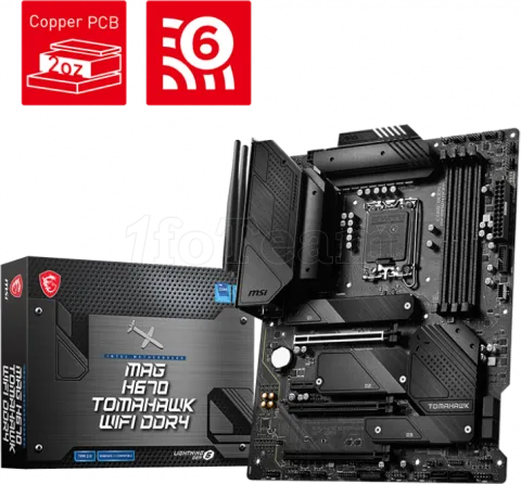 Photo de Carte Mère MSI Mag H670 Tomahawk WiFi DDR4 (Intel LGA 1700)