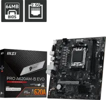Photo de Carte Mère MSI Pro A620M-B EVO (AM5) Micro ATX