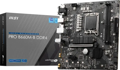 Photo de Carte Mère MSI Pro B660M-B DDR4 (Intel LGA 1700) Micro ATX