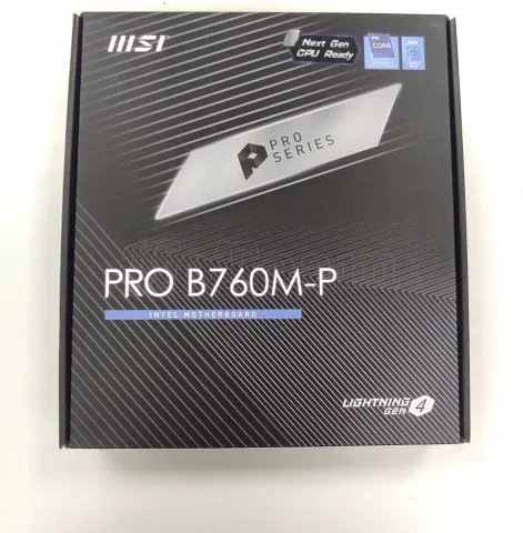 Photo de Carte Mère MSI Pro B760M-P DDR5 (Intel LGA 1700) Micro ATX - SN 601-7E02-040B2308007426 - ID 204686