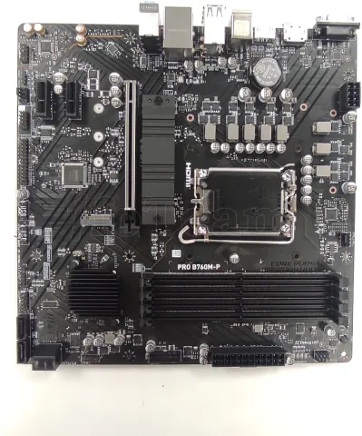 Photo de Carte Mère MSI Pro B760M-P DDR5 (Intel LGA 1700) Micro ATX - SN 601-7E02-040B2308007426 - ID 204686
