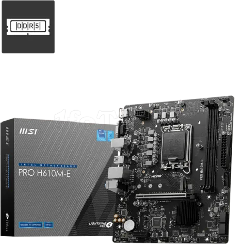 Photo de Carte Mère MSI Pro H610M-E DDR5 (Intel LGA 1700) Micro ATX