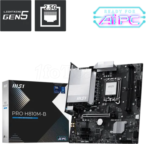 Photo de Carte Mère MSI PRO H810M-B (Intel LGA 1851) Micro ATX