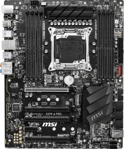 Photo de Carte Mère MSI X299-A Pro (Intel LGA 2066)
