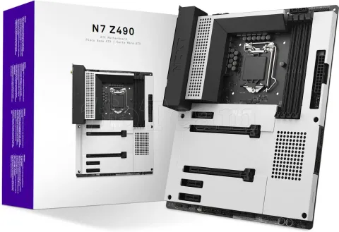 Photo de Carte Mère NZXT N7 Z490 Matte White (Intel LGA 1200)