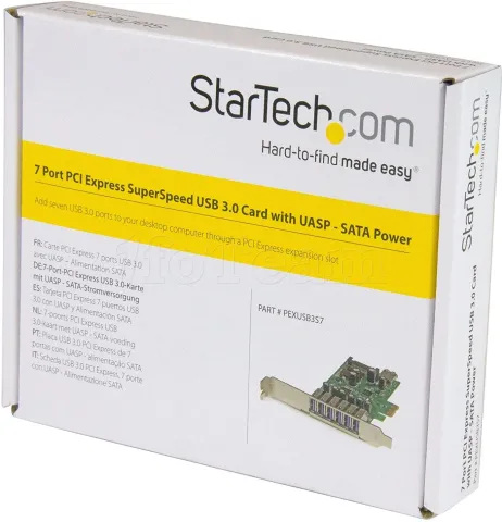 Photo de Carte PCI-Express StarTech USB 3.0 - 7 ports