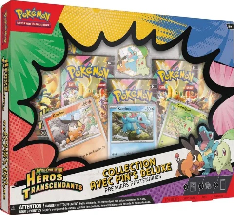 Photo de Carte Pokemon : Coffret Deluxe 5 bossters + Pins Q126 (Fr)