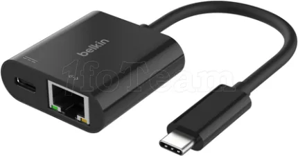 Photo de Carte Réseau Belkin USB-C 3.0 vers RJ45 Gigabit 100W