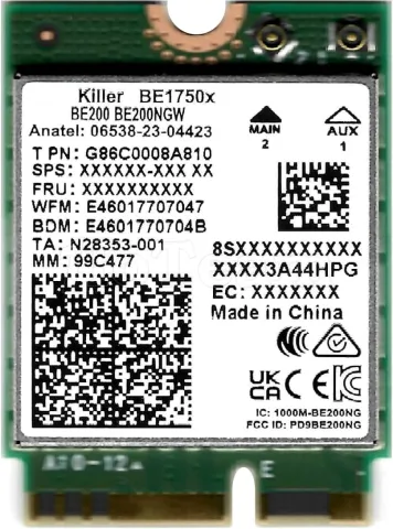 Photo de Carte Réseau M.2 Type 2230 Intel WiFi WiFi 7 BE200 vPro + Bluetooth 5.4