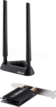 Photo de Carte Réseau PCI-Express WIFI Asus PCE-AX58BT (AX3000)