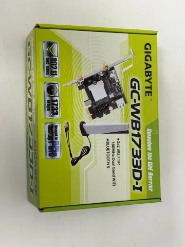 Photo de Carte Réseau PCI-Express WIFI & Bluetooth Gigabyte GC-WB1733D-I (AC1733) - SN SN24453A004430 - ID 222277
