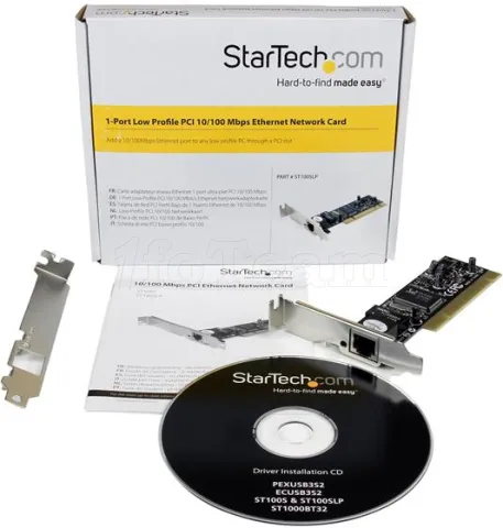 Photo de Carte Réseau PCI Startech ST100SLP Gigabit 10/100/1000 Mbits