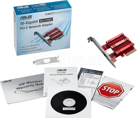 Photo de Carte Réseau PCIe RJ45 Asus XG-C100C - 10Gbits/s