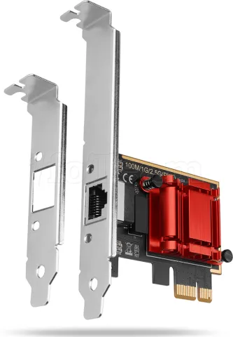 Photo de Carte Réseau PCIe RJ45 Axagon PCEE-G25