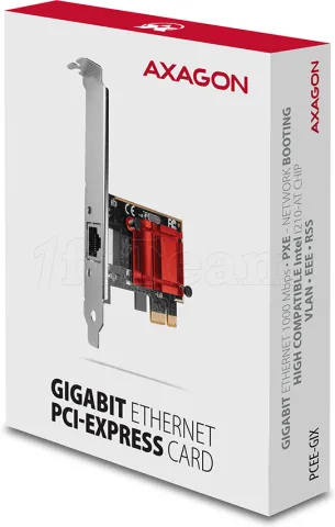 Photo de Carte Réseau PCIe RJ45 Axagon PCEE-GIX