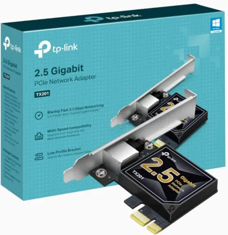 Photo de Carte Réseau PCIe RJ45 TP-Link TX201 - 2,5Gbits