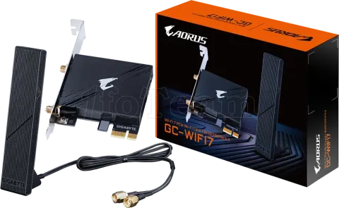Photo de Carte Réseau PCIe WiFi/Bluetooth Gigabyte GC-WiFi7 (5800be) - Windows 11 uniquement