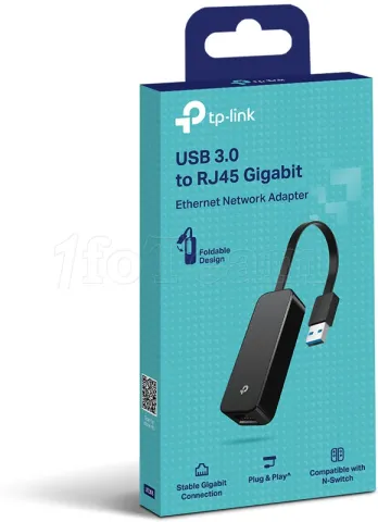 Photo de Carte Réseau USB 3.0 TP-Link UE306 vers RJ45 Gigabit (Noir)