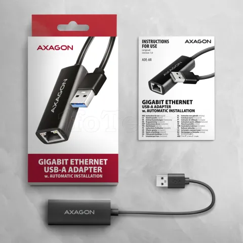 Photo de Carte réseau USB 3.2 Axagon ADE-AR Gigabit