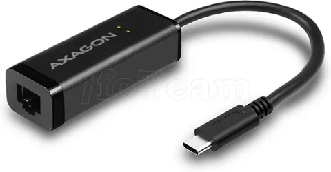 Photo de Carte Réseau USB-C 3.1 Axagon ADE-SRC vers RJ45 Gigabit (Gris)