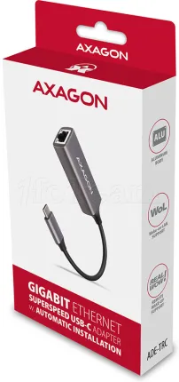 Photo de Carte réseau USB-C 3.2 Axagon ADE-TRC Gigabit