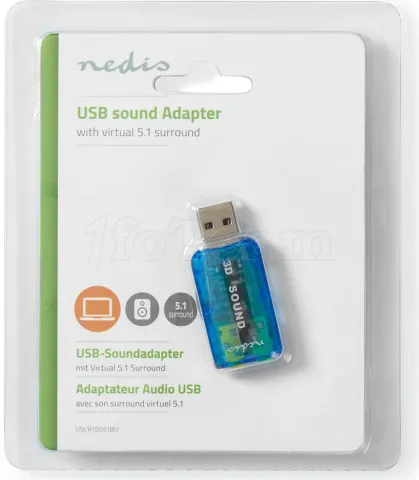 Photo de Carte son externe Nedis 5.1 USB