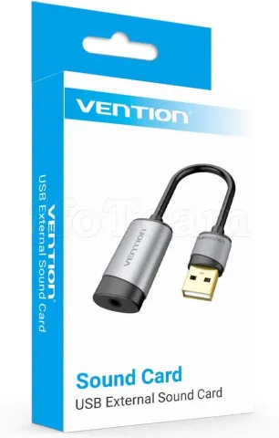 Photo de Carte son externe USB Vention 0.15m (Gris)