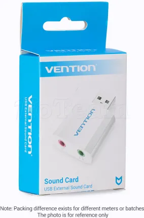 Photo de Carte son externe USB Vention (Argent)